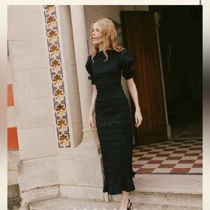 Elegant Black Midi Dress